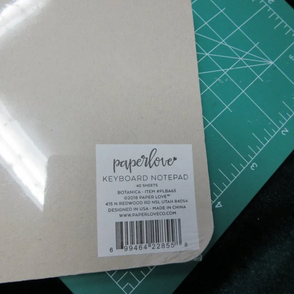 Paper Love Keyboard Notepad & Pen Set